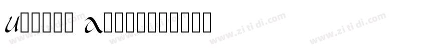 Uncial Antiqua字体转换